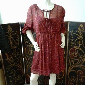 Mudd Burgandy  Dress  Size XL